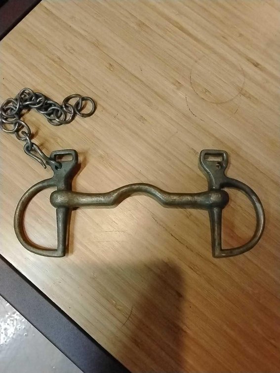 Used Kinberwick bit Low Port with curb chain
