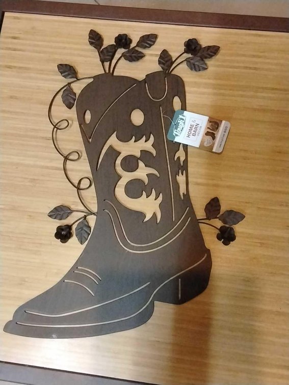Tough 1 Rustic Cowgirl Boot Wall D\uFFFdcor