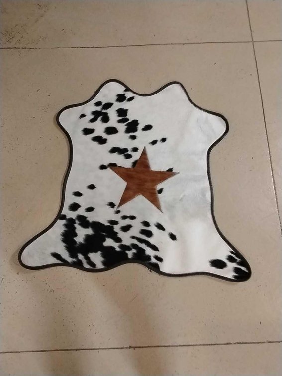 Western Star Genuine Calf Hide Rug- 1 of a Kind