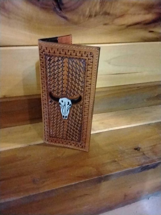 Genuine Leather Checkbook Cover