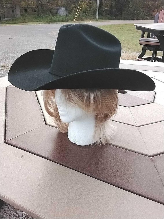 Justin Black Felt Hat