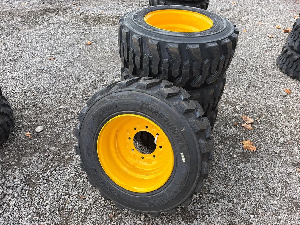 SET 12-16.5 SKIDSTEER WHEELS & TIRES