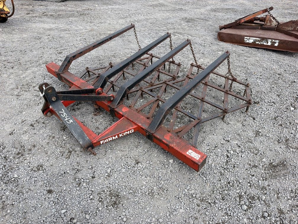 FARM KING 6' 3PT SPIKED HARROW DRAG