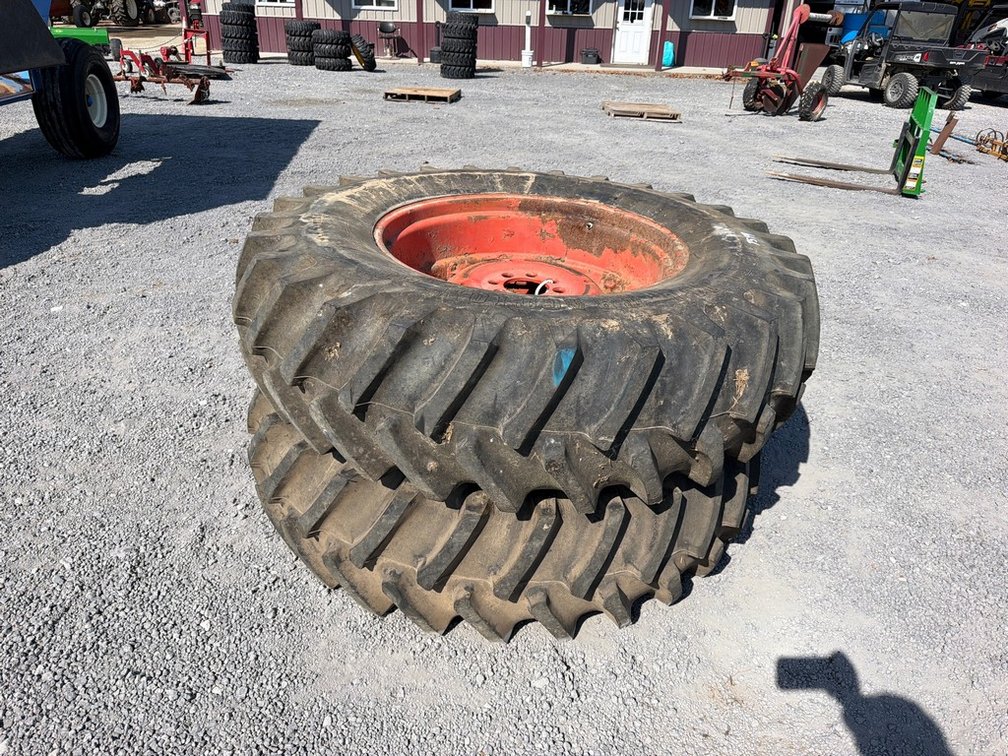 PAIR 18.4-34 FIRESTONE TIRES & RIMS