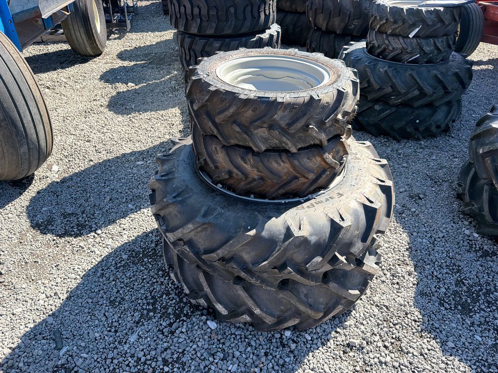 SET OF FRONT AND REAR TRACTOR TIRES & RIMS