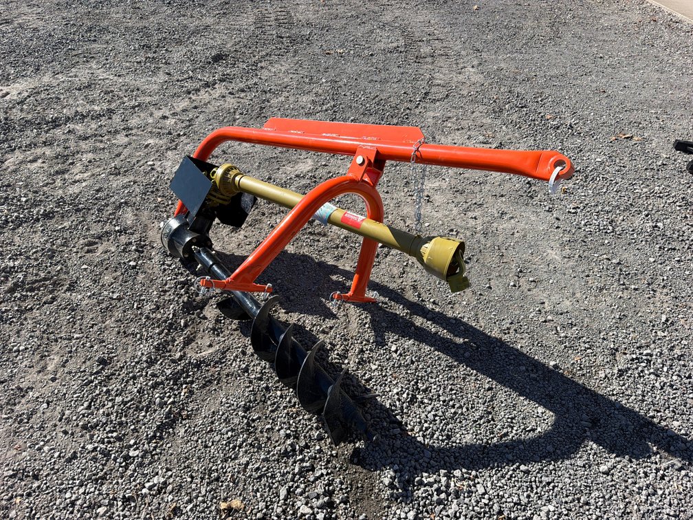 ORANGE 3PT POSTHOLE DIGGER
