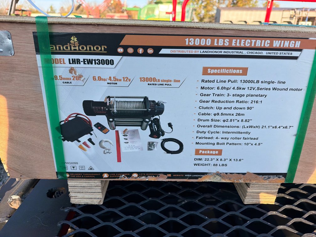 LANDHONOR 13K LBS ELECTRIC WINCH