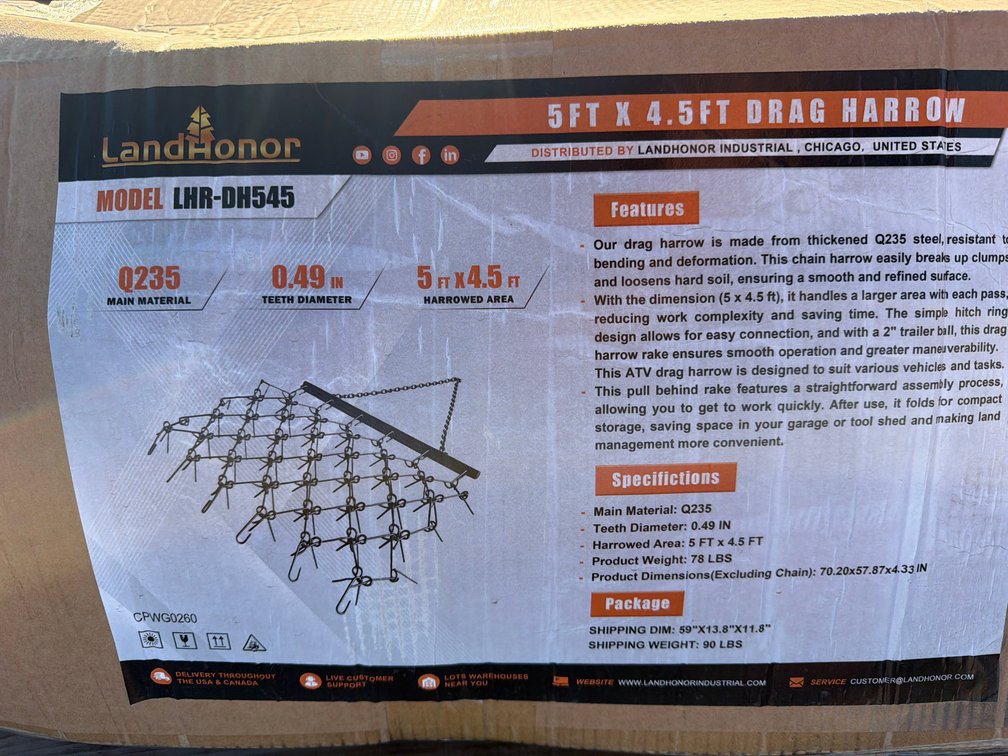 LANDHONOR 5' CHAIN DRAG