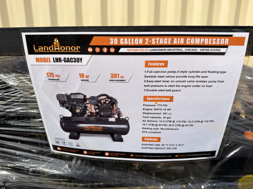 LANDHONOR 2-STAGE AIR COMPRESSOR