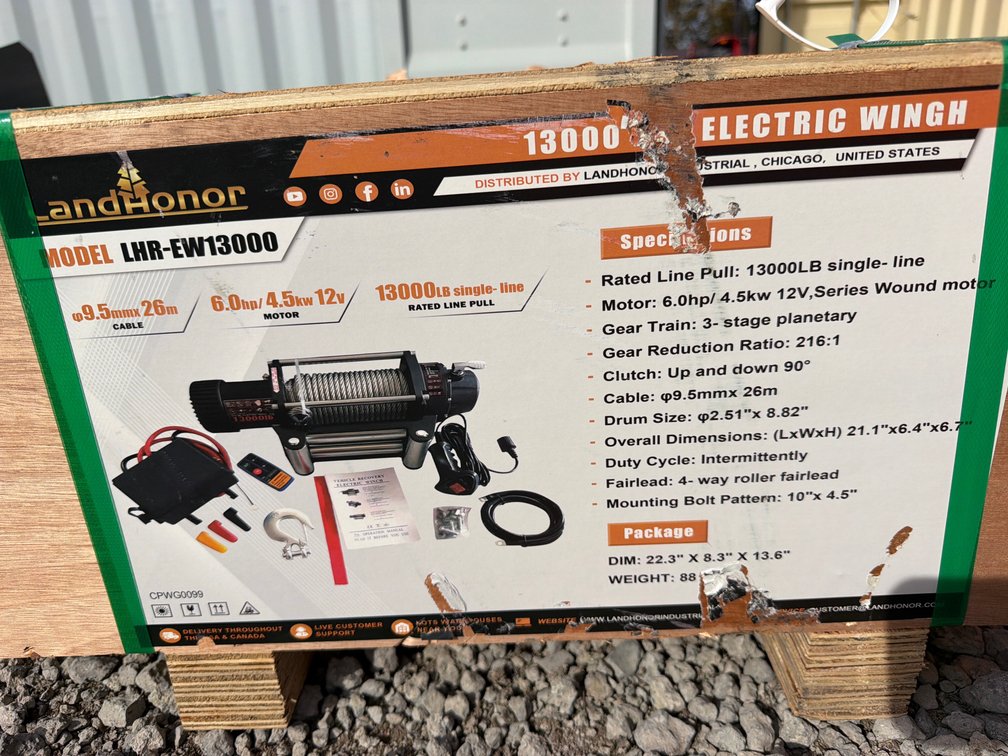 LANDHONOR 13K LBS WINCH