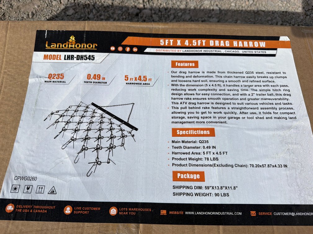 LANDHONOR 5' CHAIN DRAG