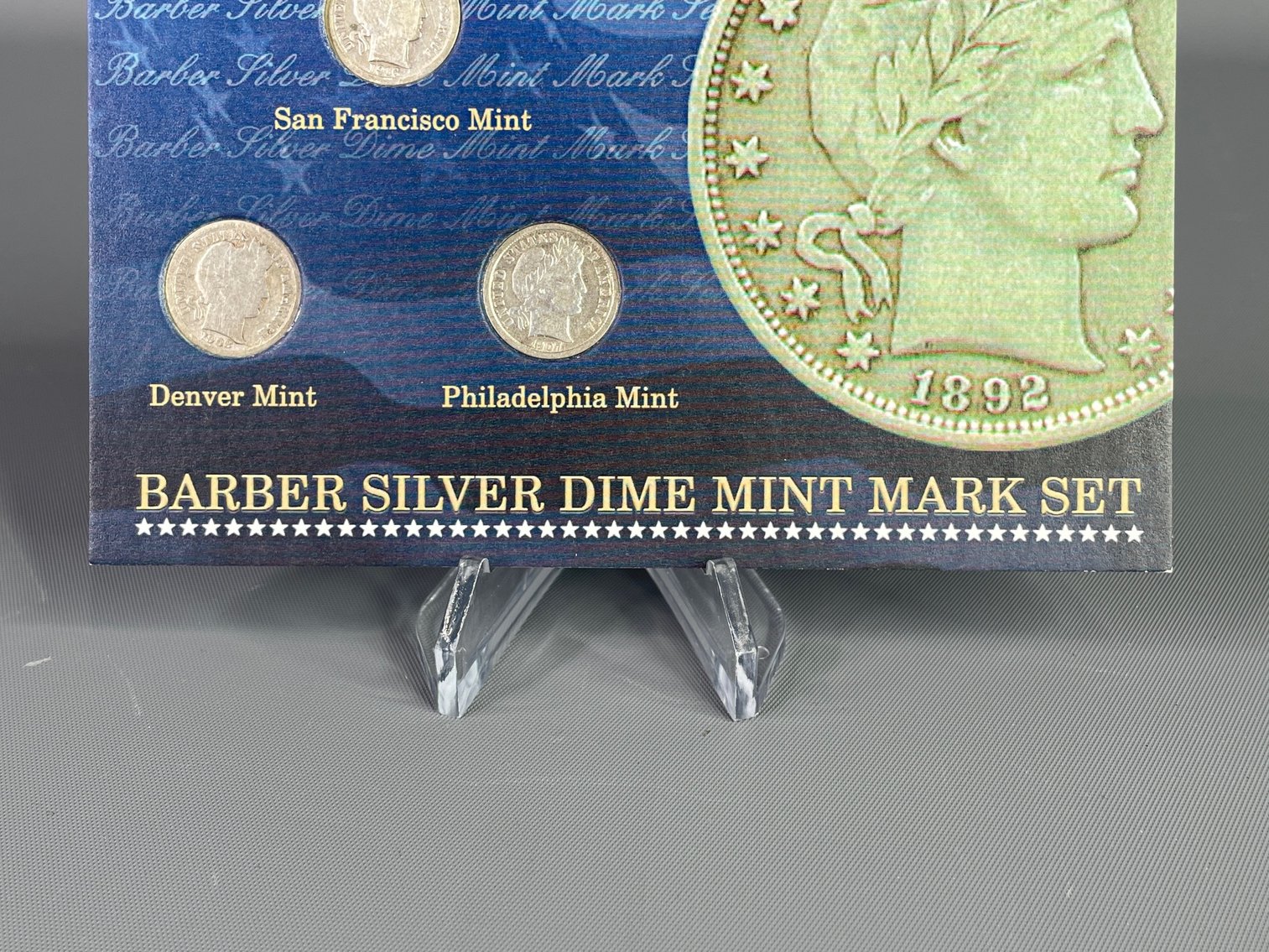 Barber Silver Dime Mint Mark Set