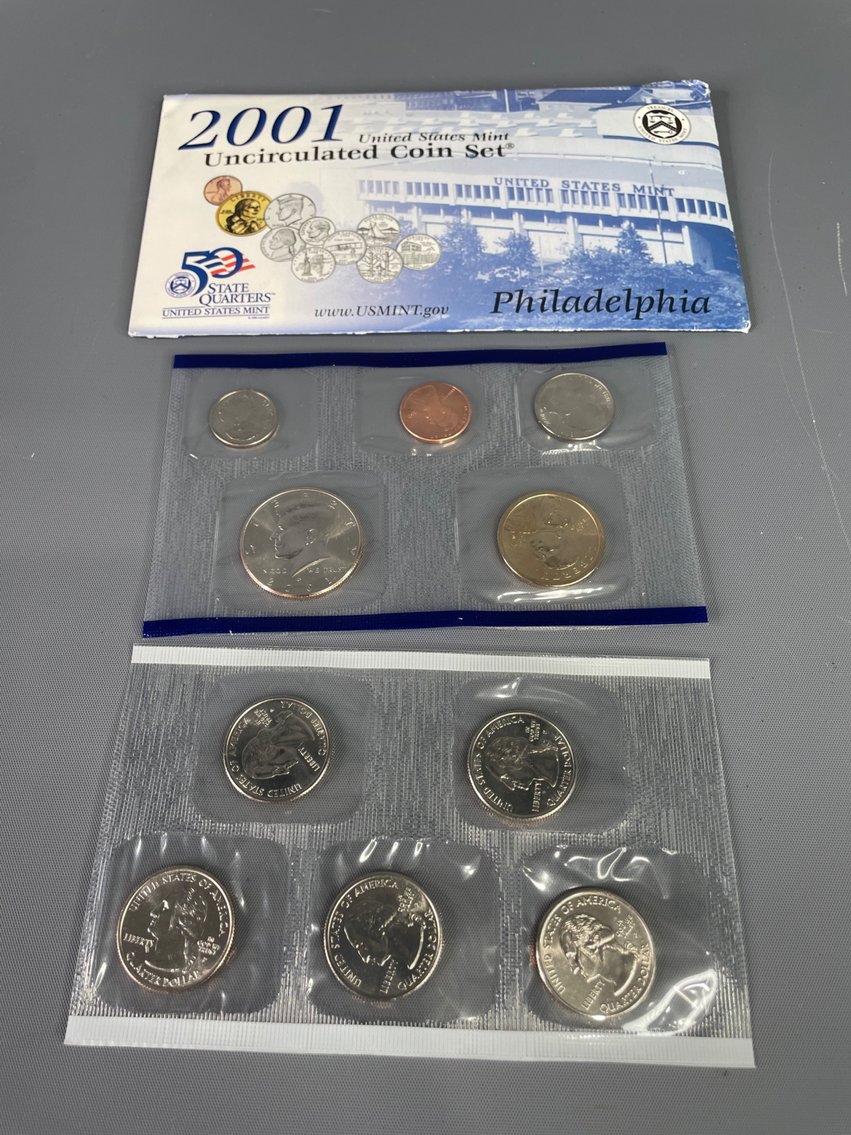 2001, 2002, 2003 Philadelphia Coin Sets