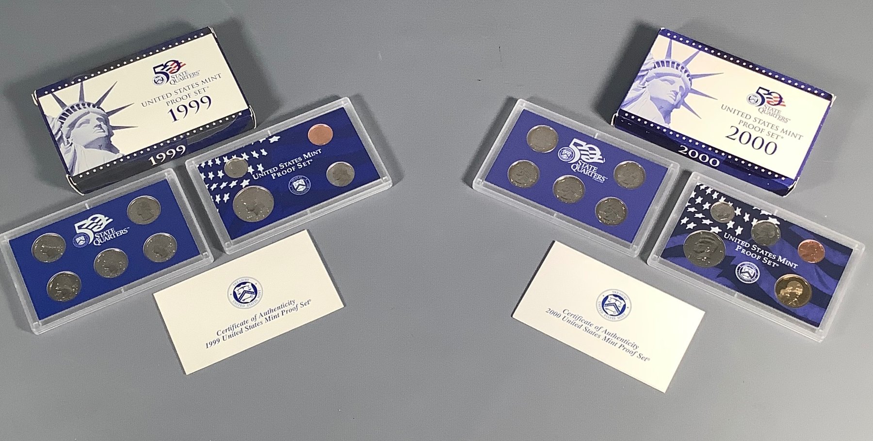 1999 and 2000 US Proof Mint Sets