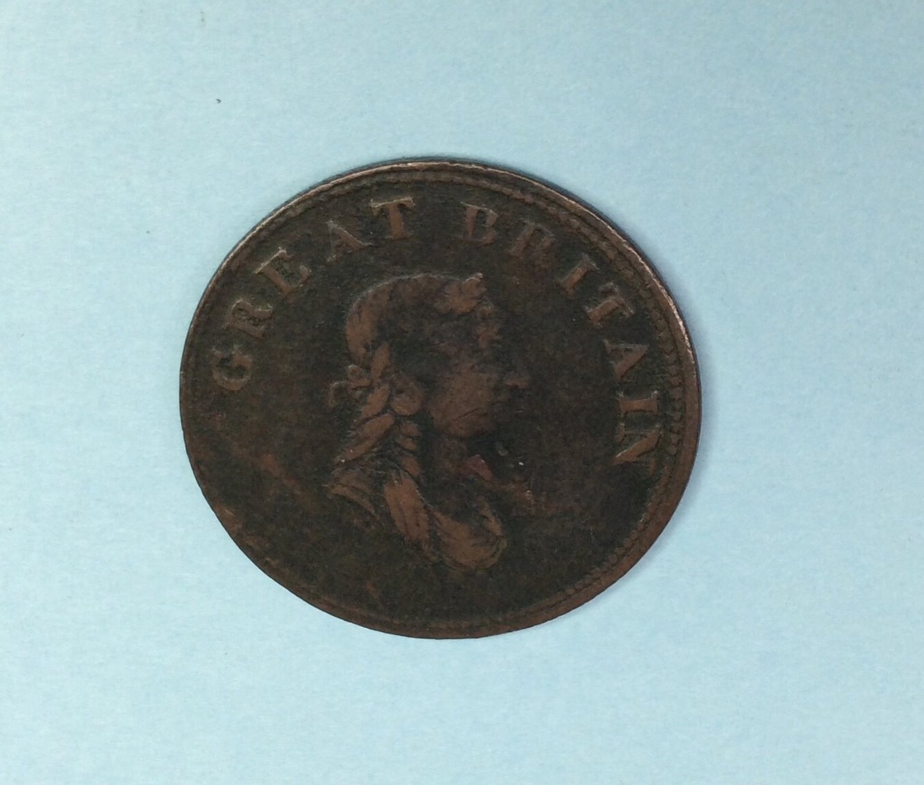 1814 Great Britain Half Penny Token