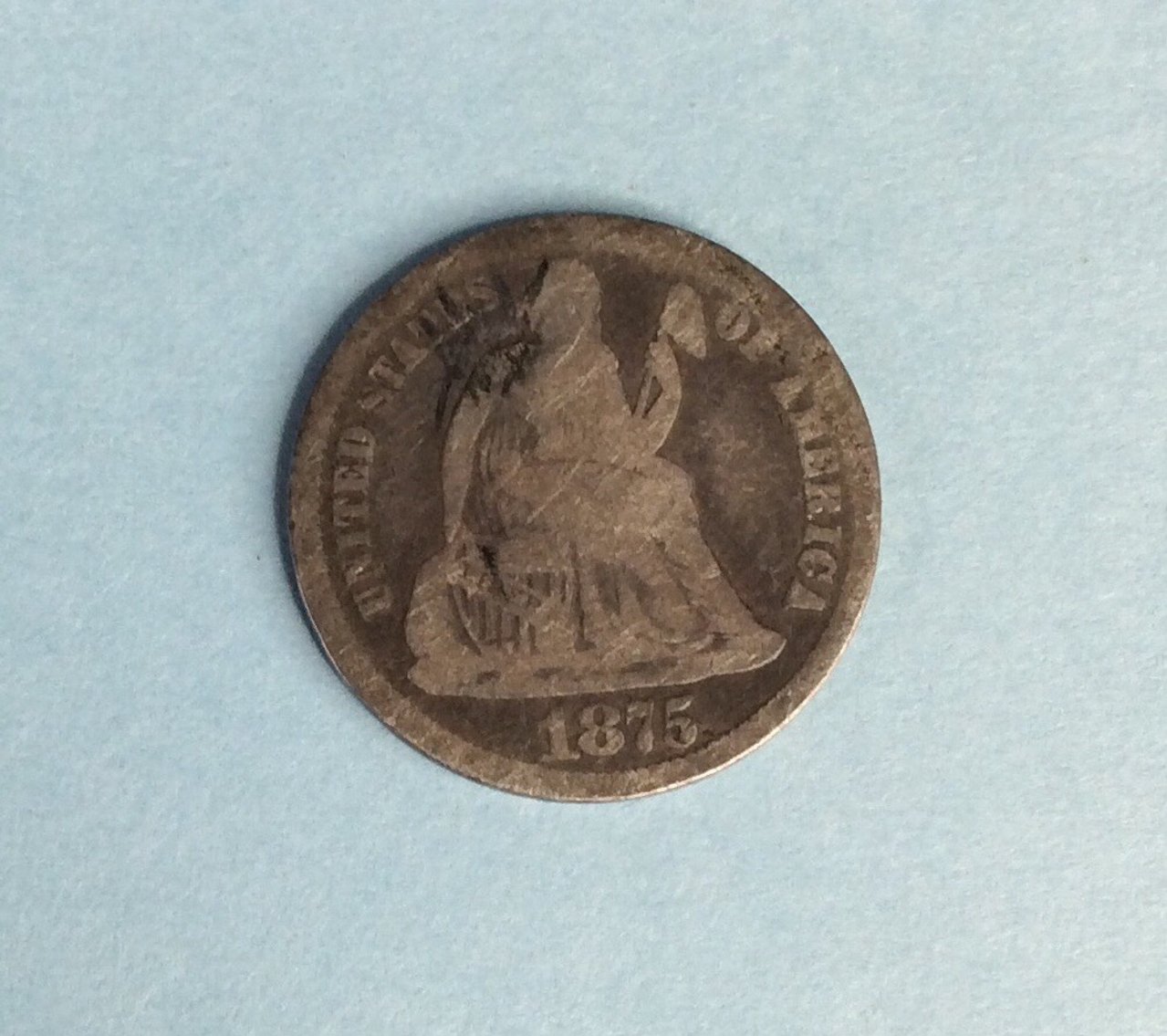 1875-CC US Liberty Seated Dime