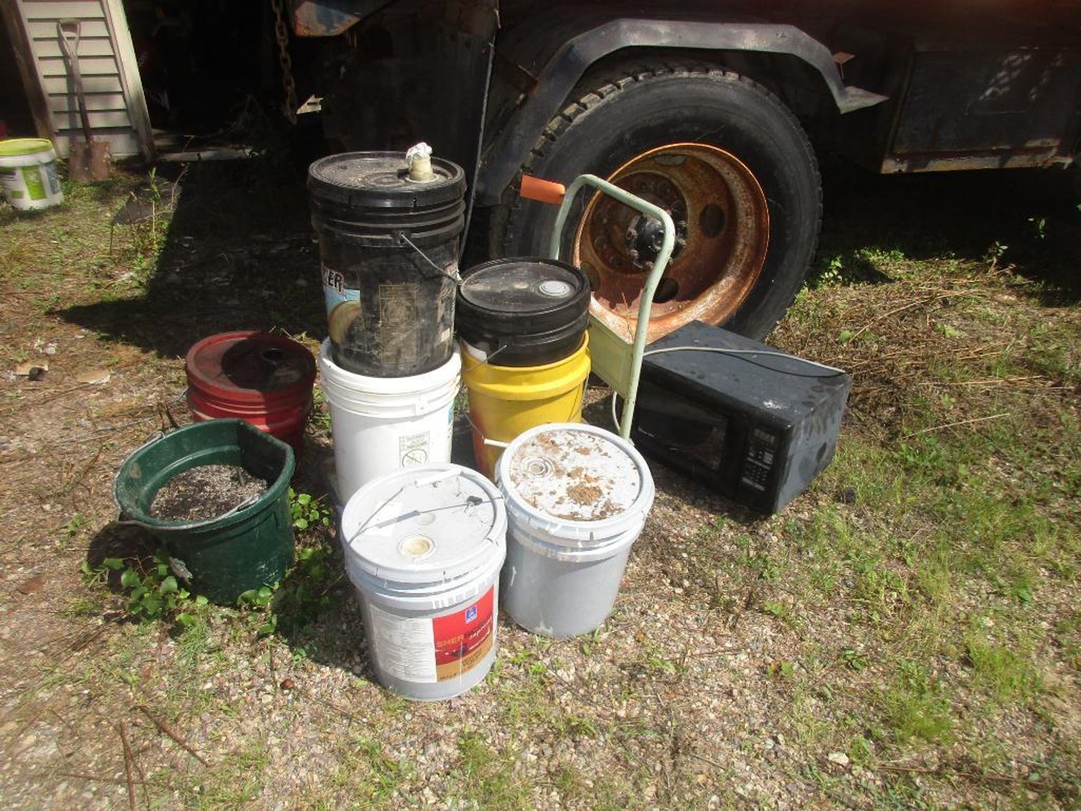 Rolling Cart and Buckets