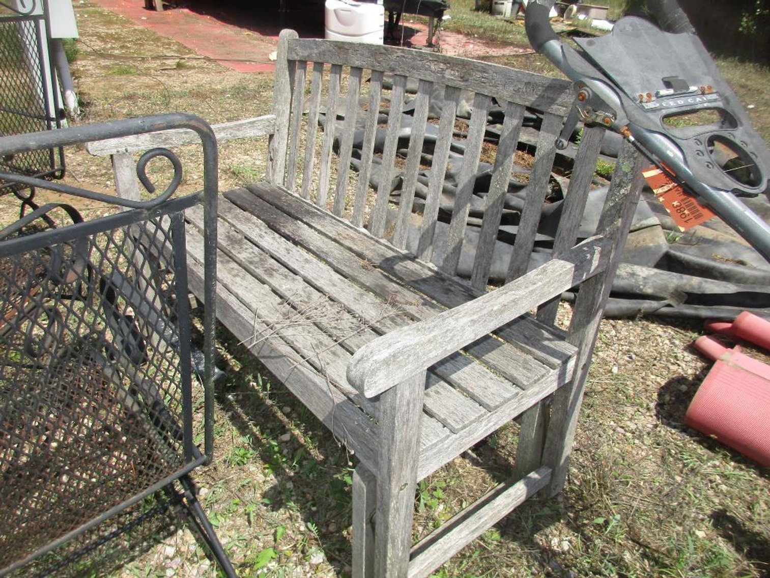 Wooden Rocking Bench
