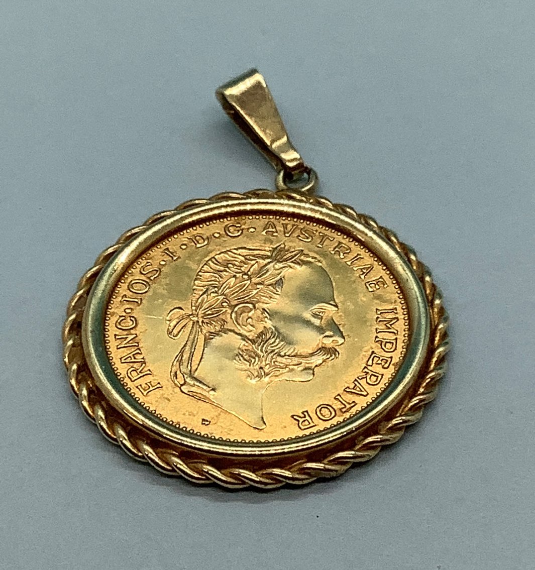 Austria Ducat Gold Pendant