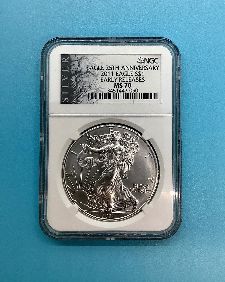 2011 1 oz. Silver American Eagle NGC MS70