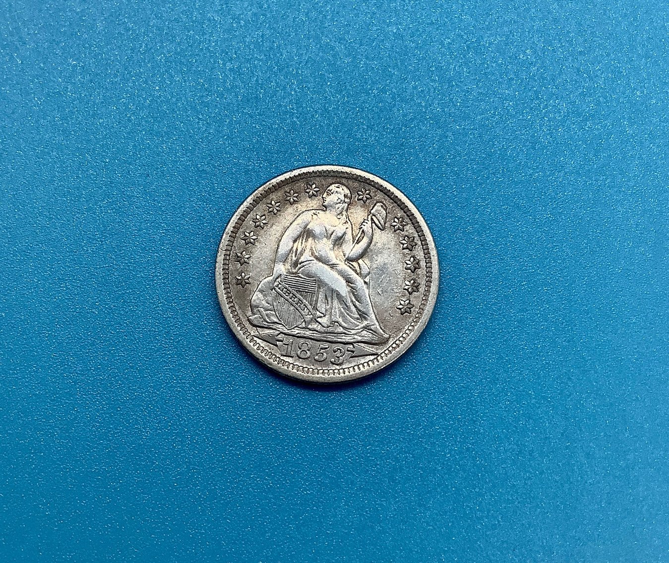 1853 Arrows US Liberty Seated Dime