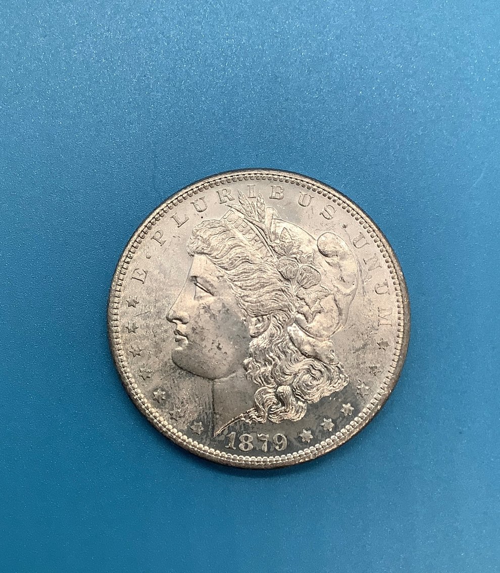 1879-S US Morgan Silver Dollar, Uncirculated