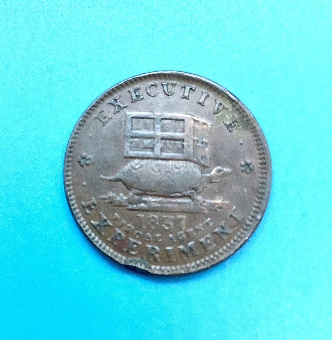 1837 "Illustrious Predecessor" Hard Times Token
