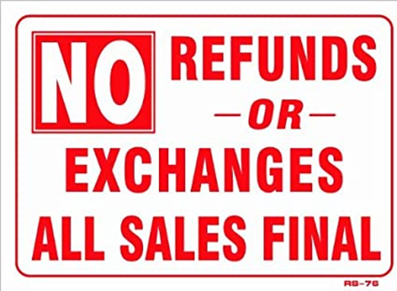 ALL SALES ARE FINAL! THERE ARE NO REFUNDS!