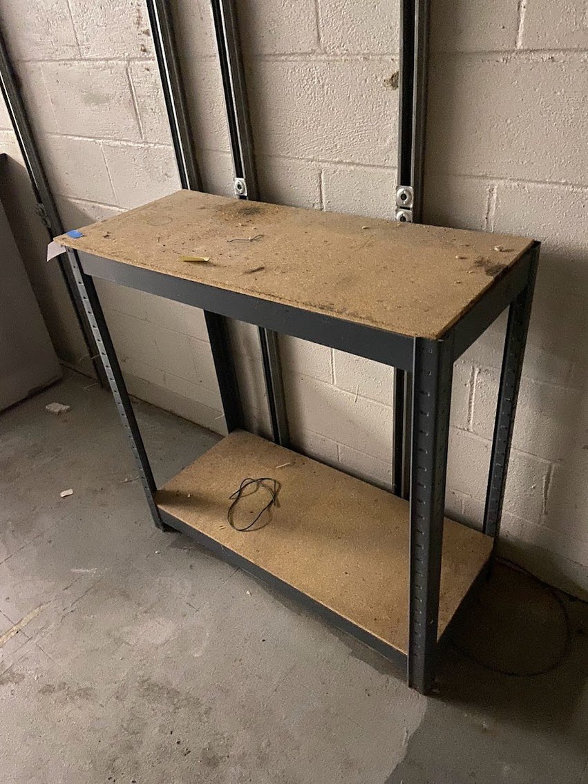 Metal shop table 