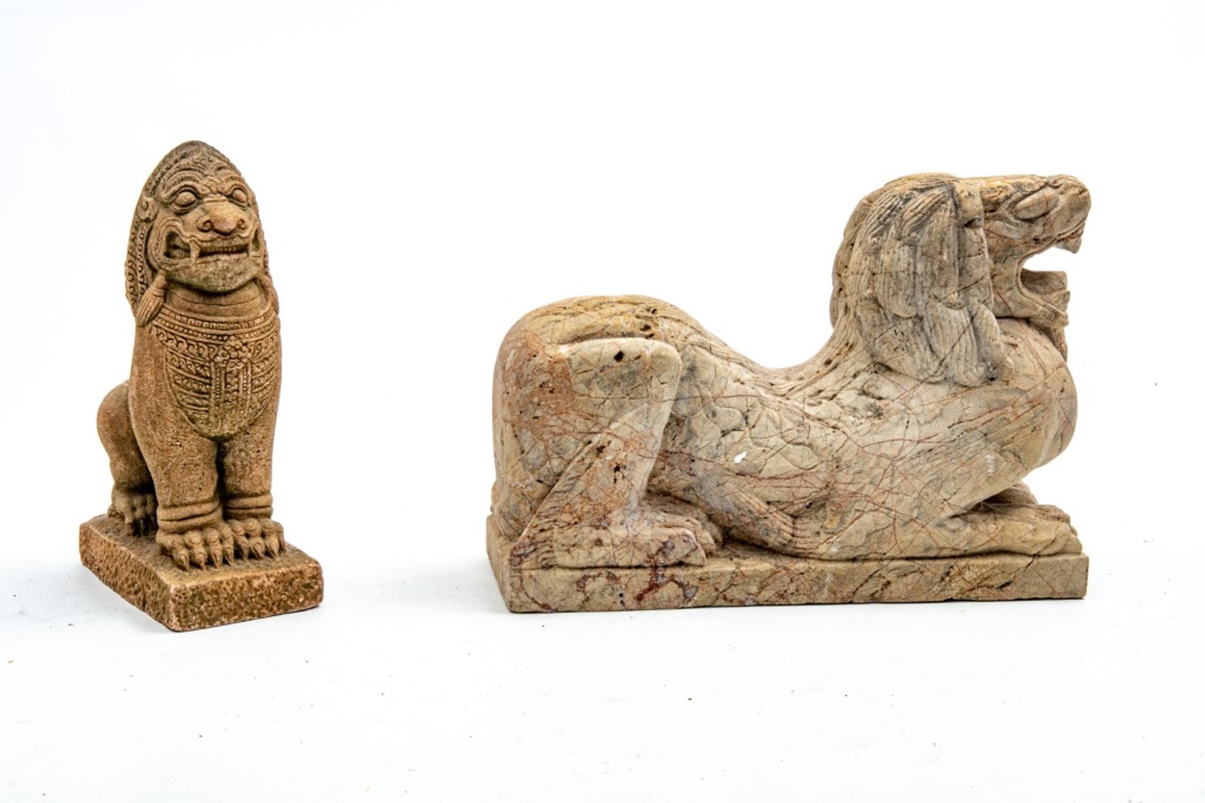Stone Lion Statues