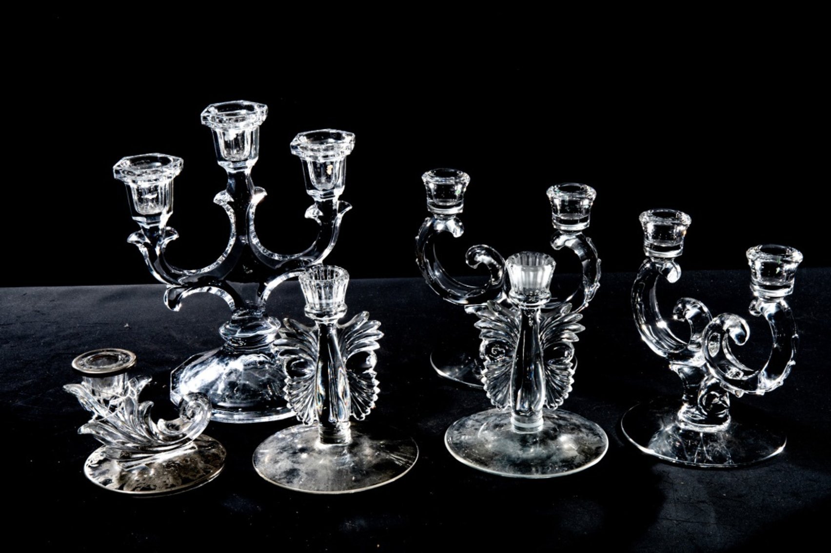 Glass & Crystal Candle Holders & Candelabras