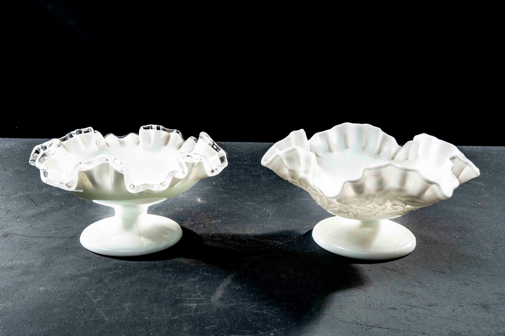 Ruffled Edge Footed Compote