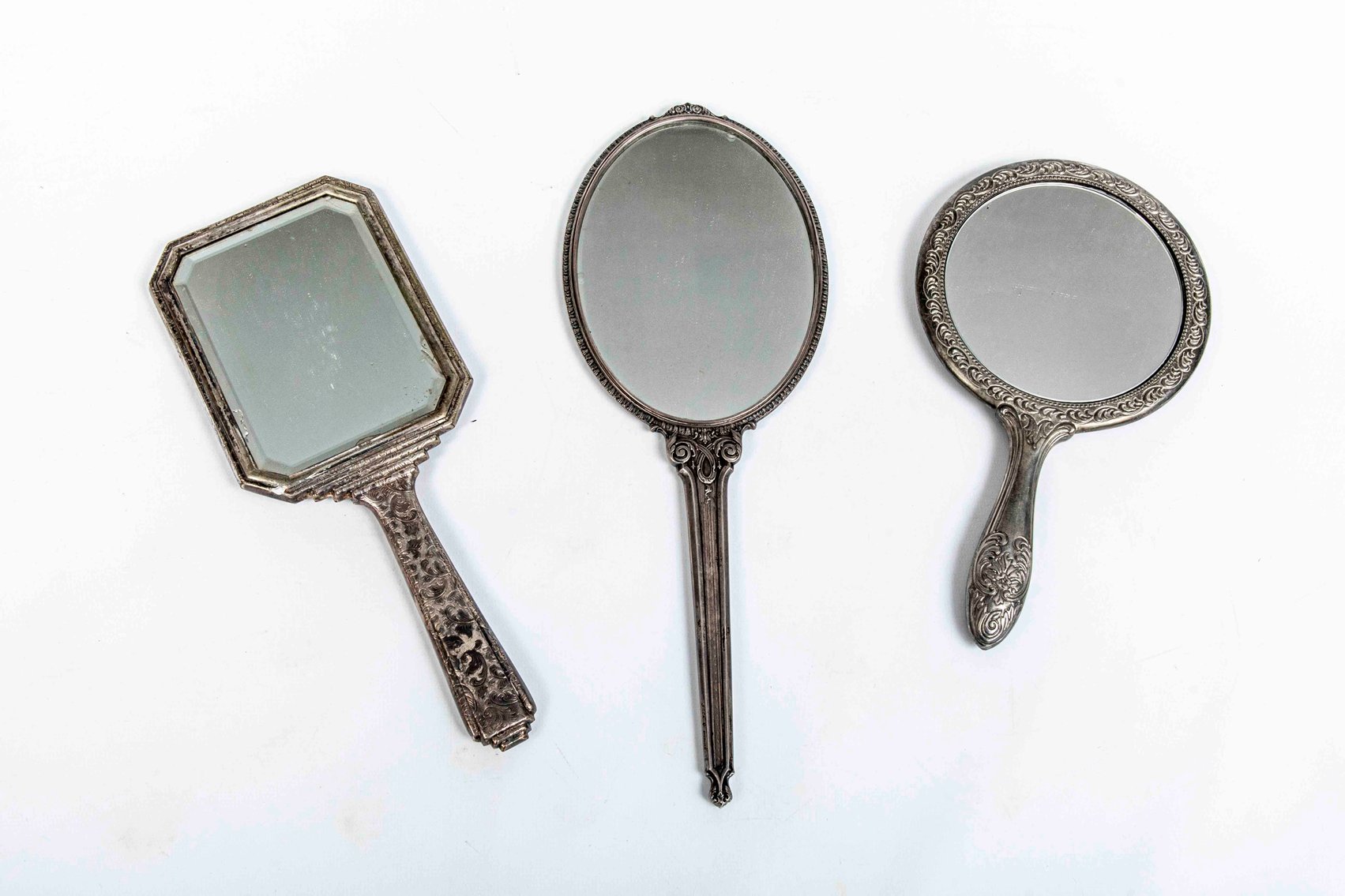 Hand Mirrors- Sterling & Silver Plated