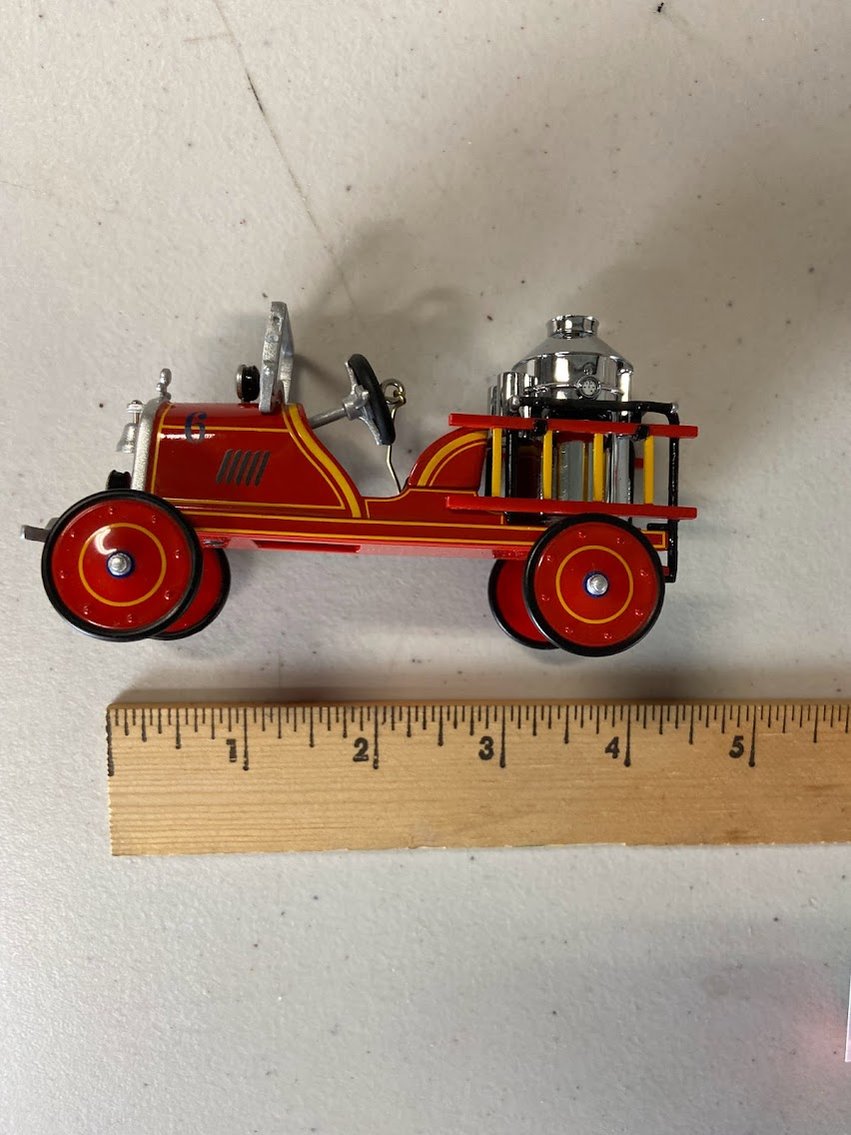 Hallmark Christmas Ornament - Fire Engine Red Truck  Christmas Ornament- Engine NO.6- NO BOX