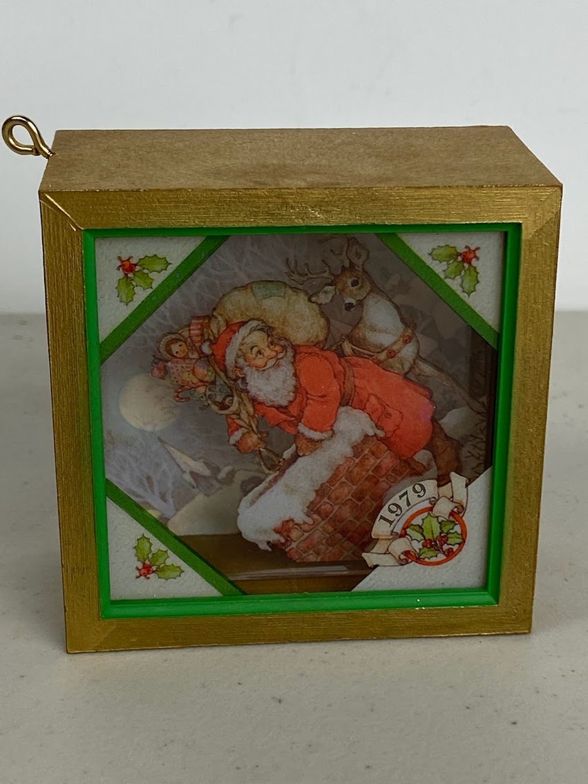Hallmark1979 Tree Trimmer Shadow Box- Christmas Eve Surprise - Item No. QX1579- no box