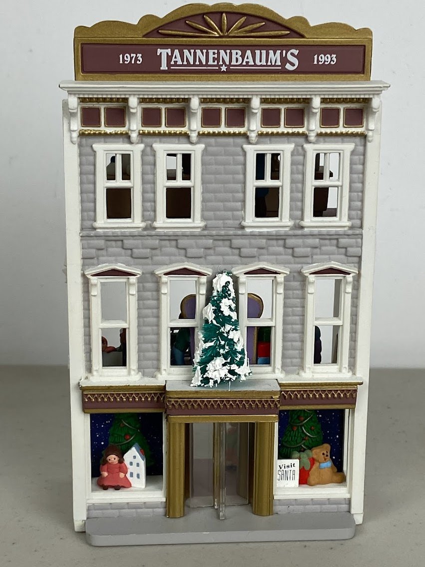 Hallmark Nostalgic Houses & Shops Complement Anniversary Edition- Tannenbaum's Item NO. QX5612- no box