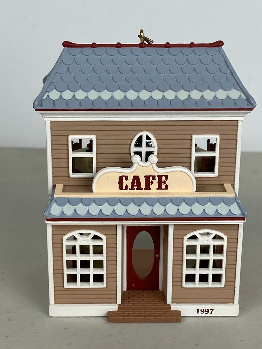 Hallmark - 1997 Nostalgic Houses NO. 14 Café- Item NO. QX6245-no box