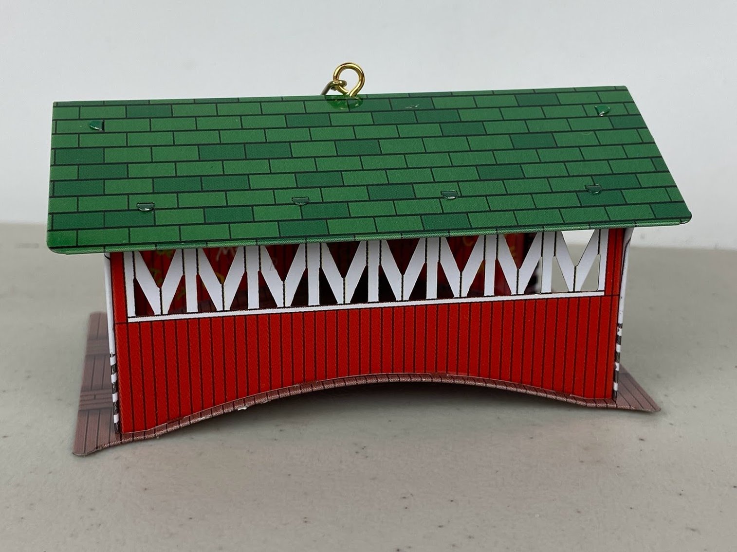 Hallmark 2002 Covered Bridge for Grandmother's house - ONLY THE BRIDGE- Pressed Tin- Die Cast Metal- no box