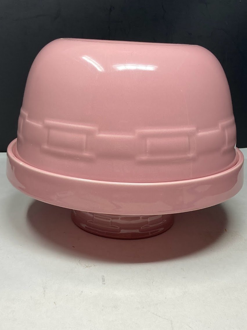 Longaberger Pottery-Pink Lg. Bowl, Sm. Bowl & Serving Tray