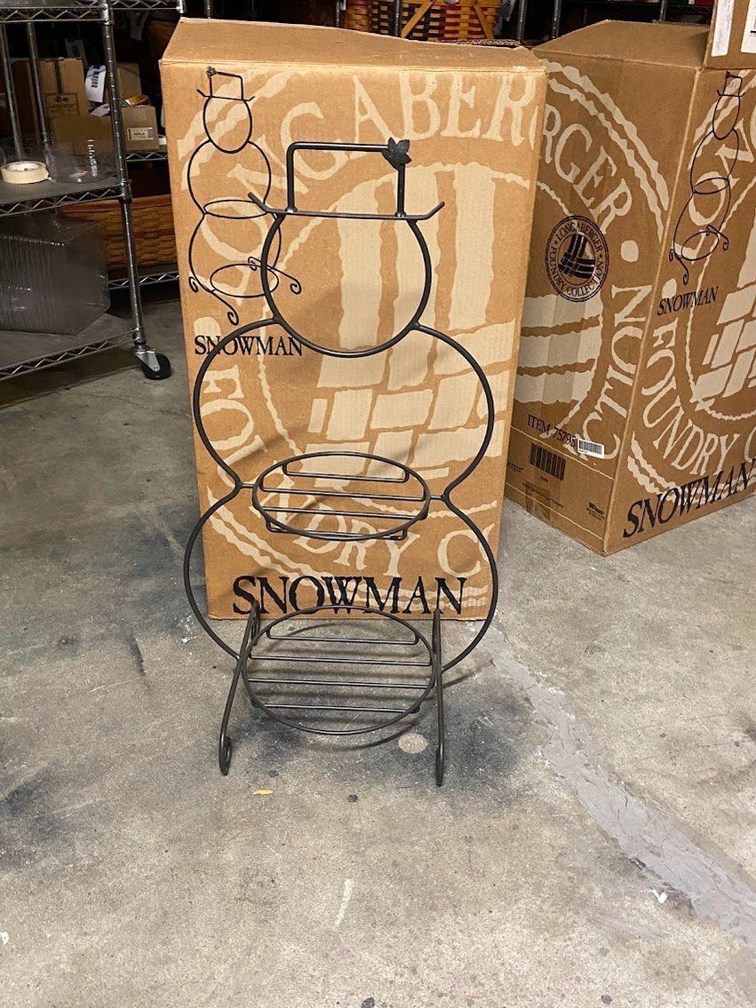 Wrought Iron Snowman Stand Item NO.75795