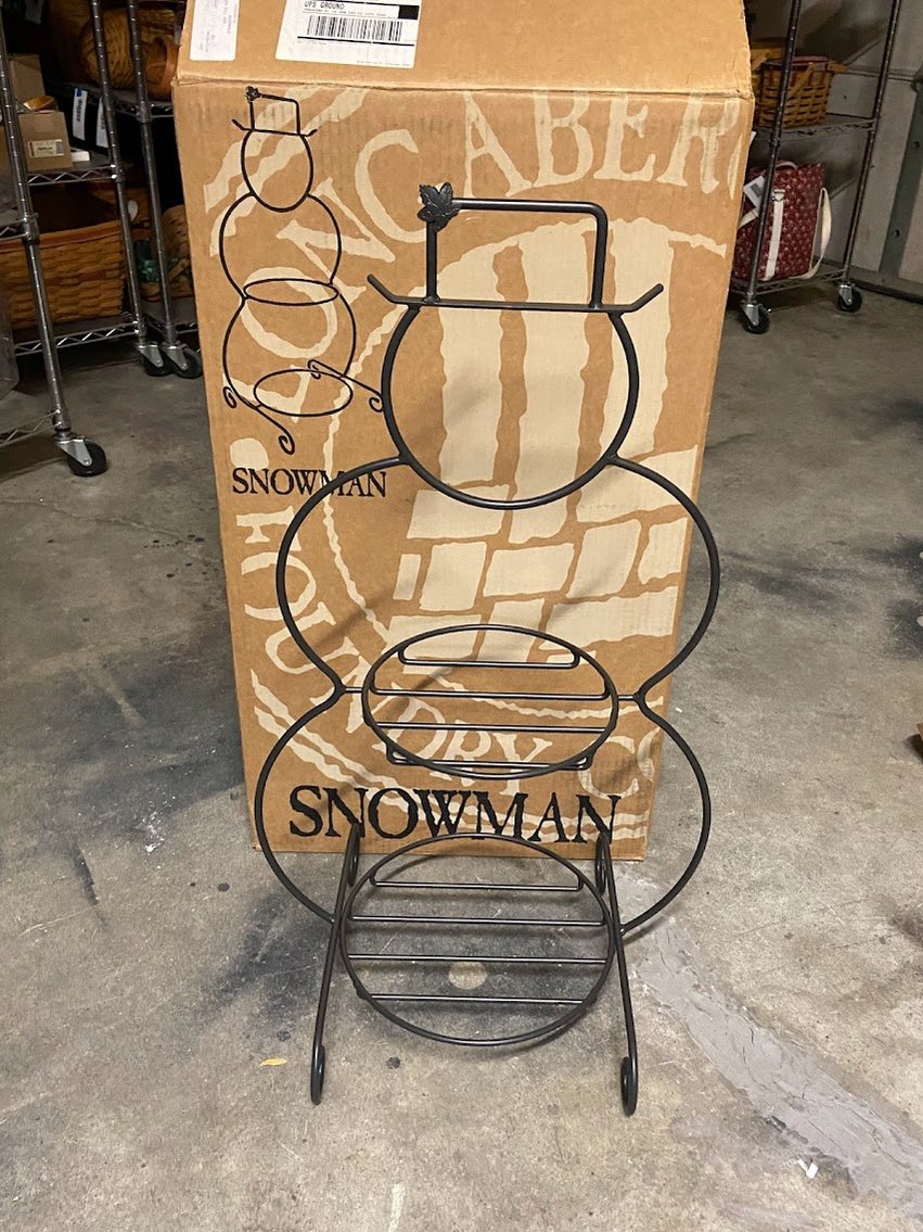 Wrought Iron Snowman Stand Item NO.75795
