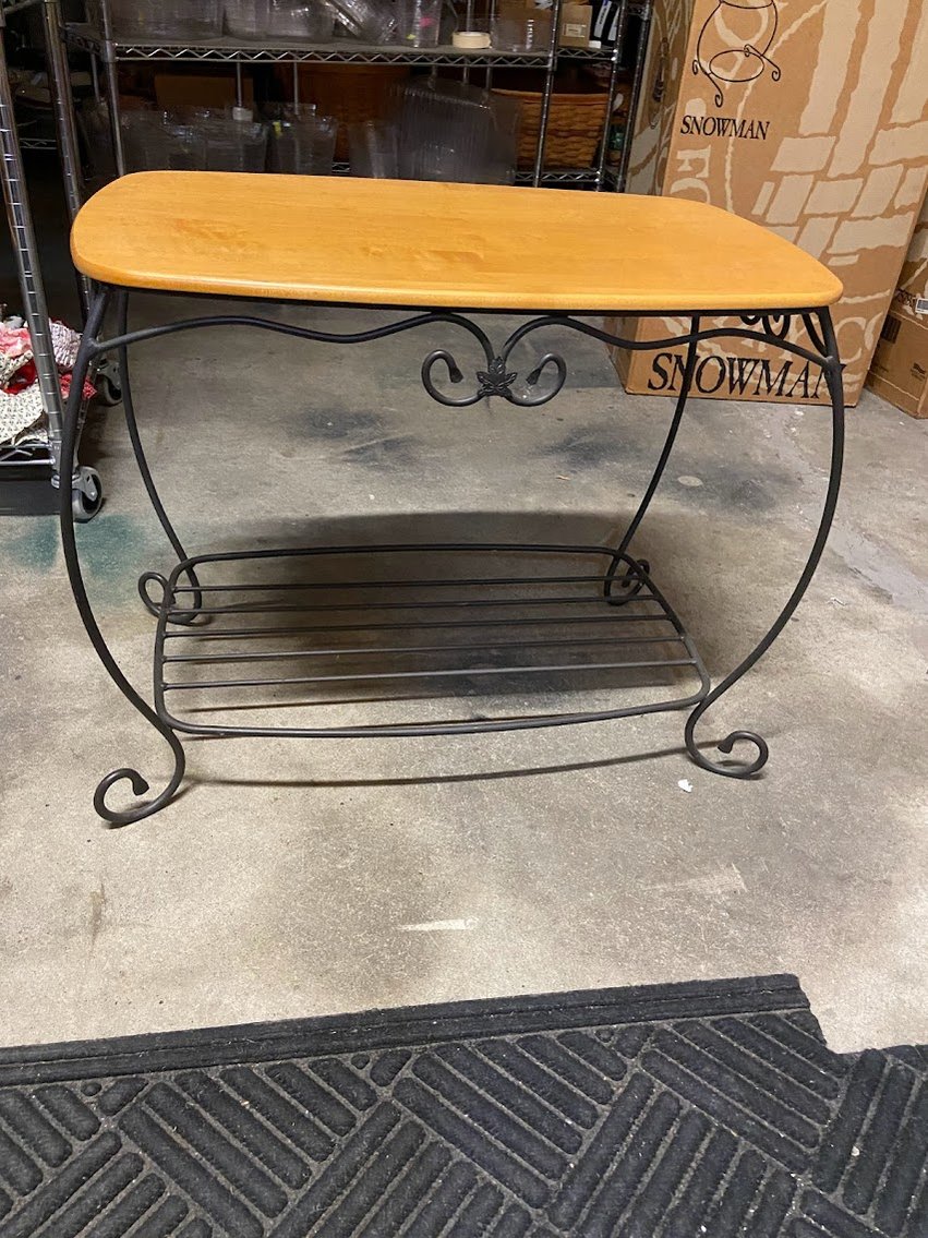 Wrought Iron Stand approx. 27" x 15" 20"