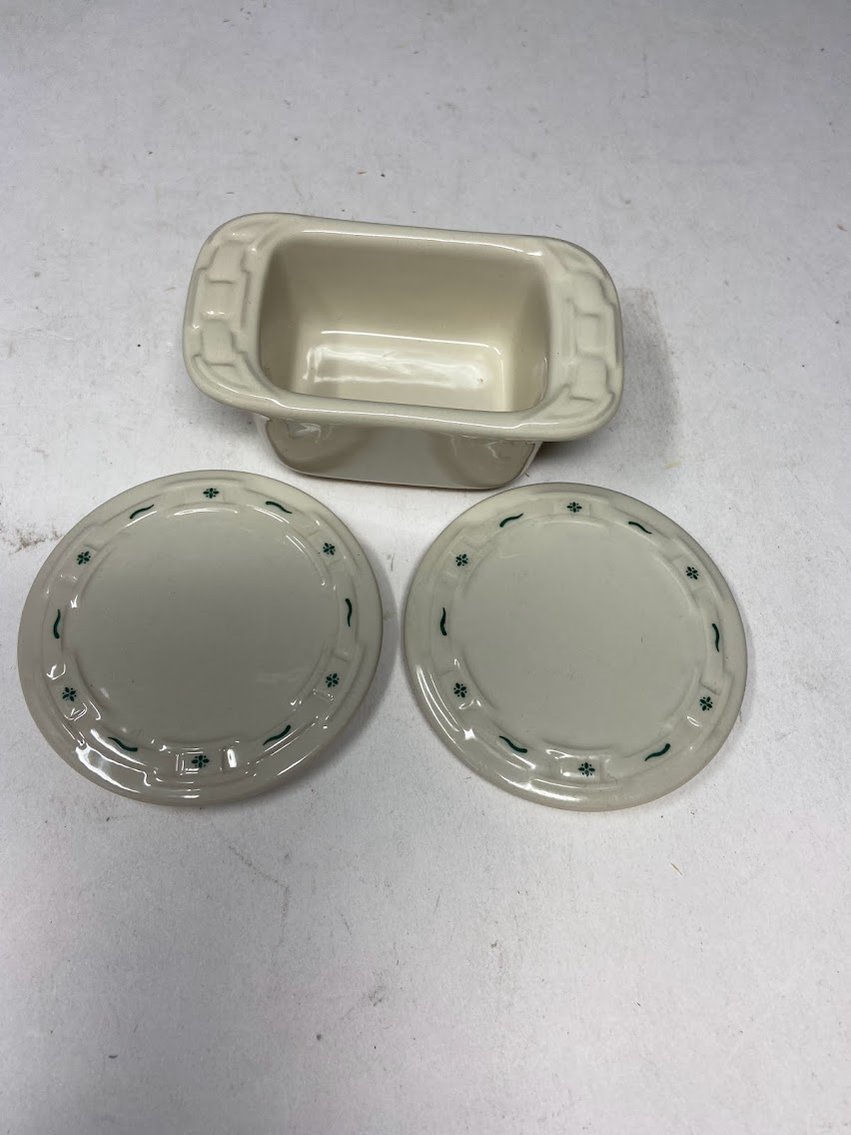 Longaberger Pottery-Sweetener holder