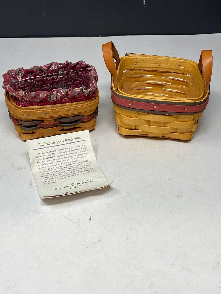 1994 Business Card Basket & 1991 Father's Day Tee Basket