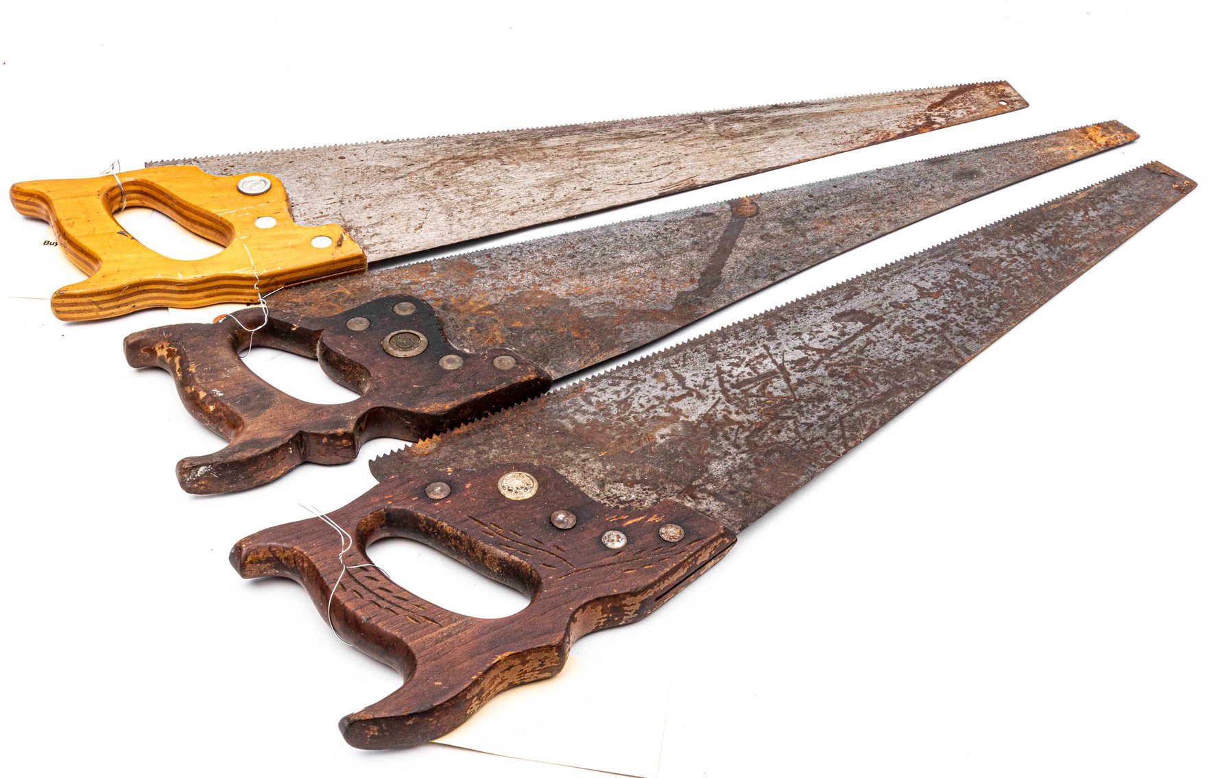 3 x 26" Vintage Hand Saws