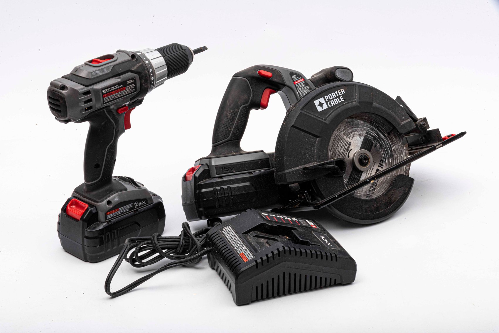 18v Cordless Porter Cable Saw and Drill