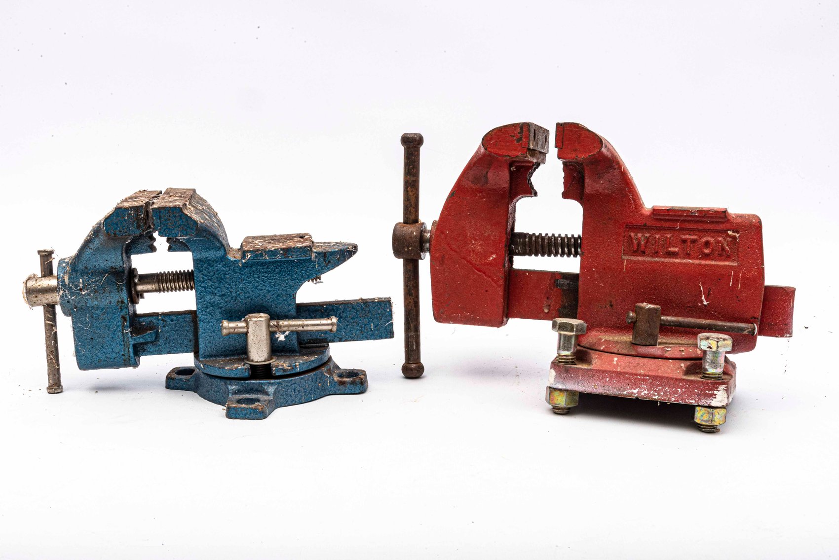 2 Bench Vise/Anvil Combos