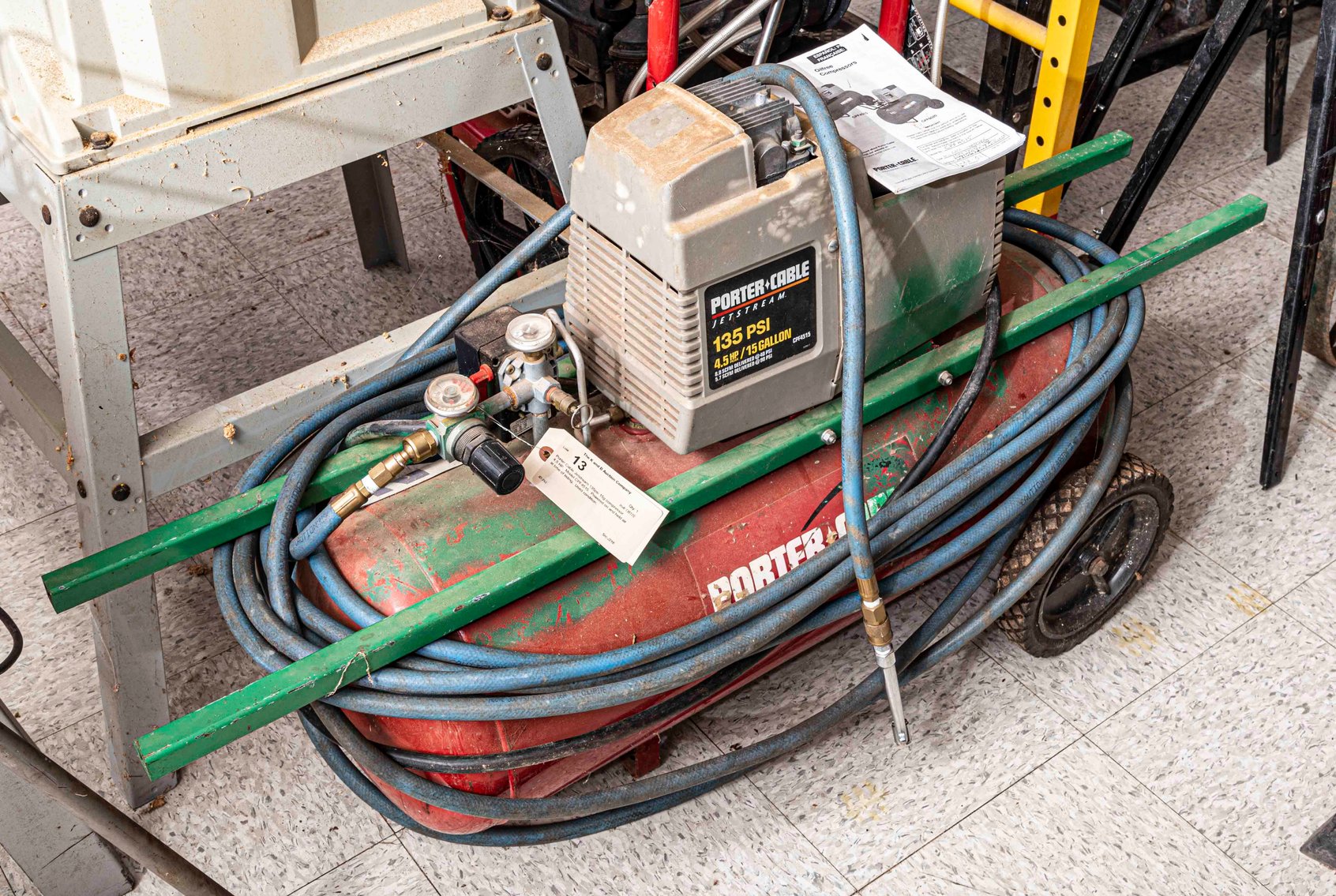 Porter Cable Jetstream 135psi 15g compressor