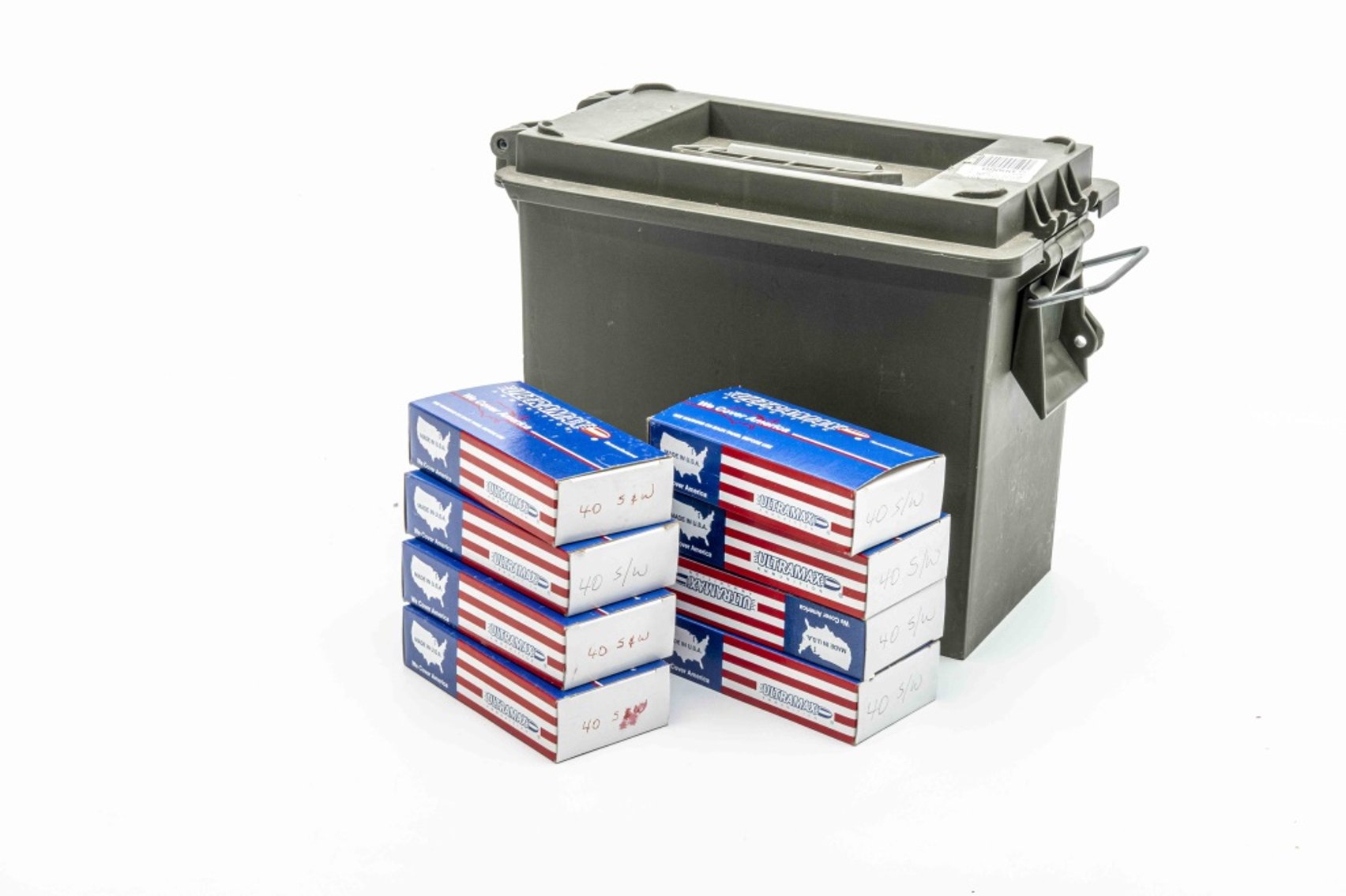 400 Rounds of .40 S&W Reloads With Ammo Box