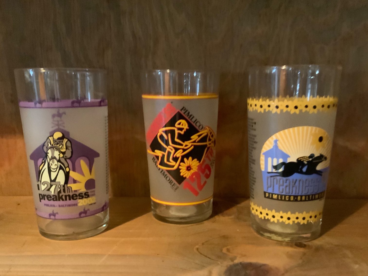 Preakness and Souvenir Glasses